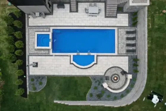 Aerial landscape project view